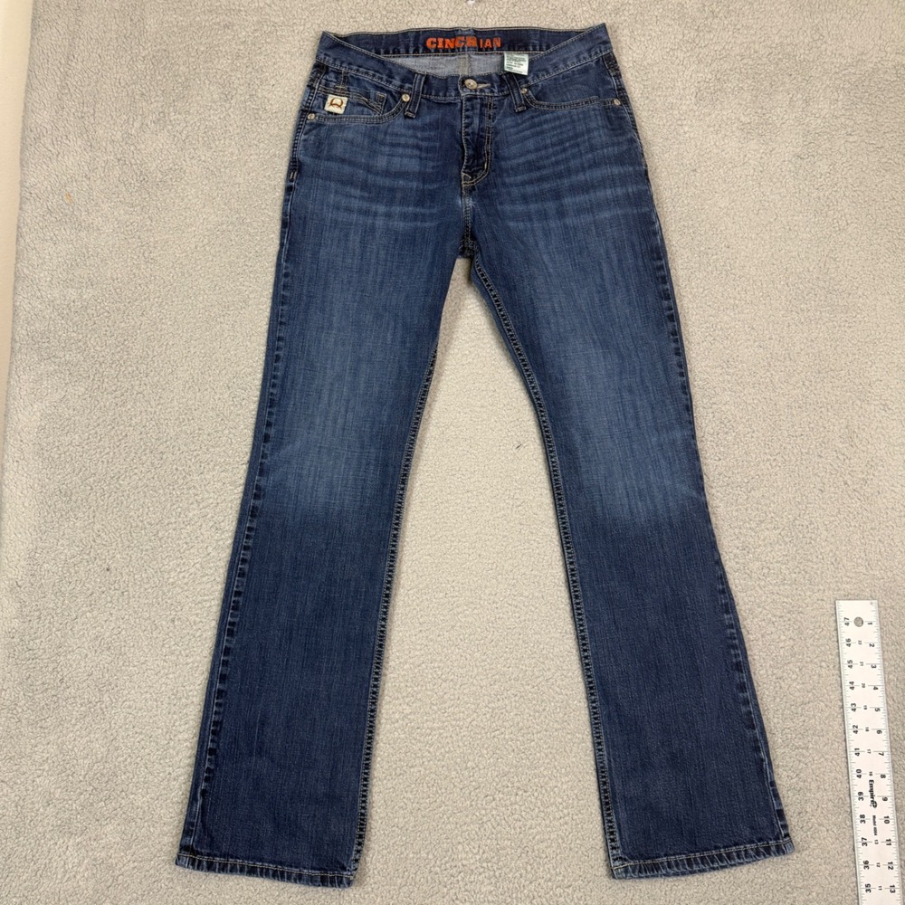 Cinch Ian Slim Fit Medium Wash Western Bootcut Jeans Mens 32x34